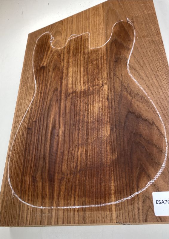 Body Swamp Ash, 3-pcs., Choco thermo-treated, Unique Piece #164